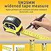 2-in-1 Laser Tape Measure - 130 Ft/40 m Digital Tape Measure & 16 Ft/5 m Measuring Tape Tool with Magnetic Hook, Pythagorean, Area, Volume, LCD Screen for Construction & Woodworker (M/in/Ft Unit)