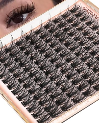 Goddvenus Wispy Lash Clusters 12-14-16mm Eyelash Clusters Set C Curl Fluffy Natural Lash Clusters for Effortless Eyelash Extensions Individual Lashes DIY  Eyelashes