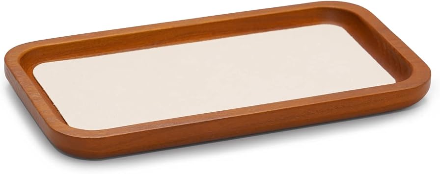 Wooden Jewelry Tray, Jewelry Display Tray, Stackable Jewelry Tray, Ring Earring Tray Medium, Off White
