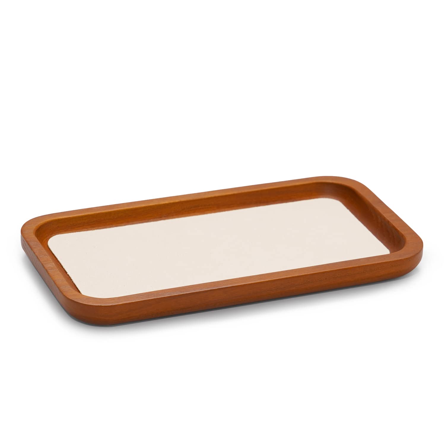 NFBCXUTKW Wooden Jewellery Storage Tray Medium Sized Organiser for Necklaces & Bracelets Scratch Resistant Display for Dressers & Shops