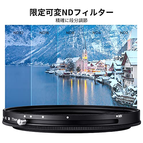 Image of K&F Concept 43mm Variable Fader ND2-ND32 ND Filter and CPL Circular Polarizing Filter 2 in 1 for Camera Lens No X Spot Waterproof Scratch Resistant (Nano-X Series)