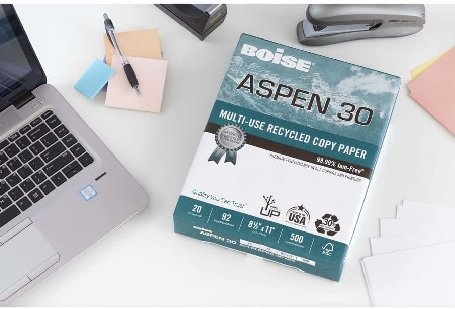 Copy Paper, Printer Paper, Premium Multipurpose Paper, Perfect For Use With Laser & Inkjet Printers, Copiers & Multi-Function Devices , LETTER, 8-1/2" x 11", 92 Brightness, 20lb - 500 Sheets - 1 Ream