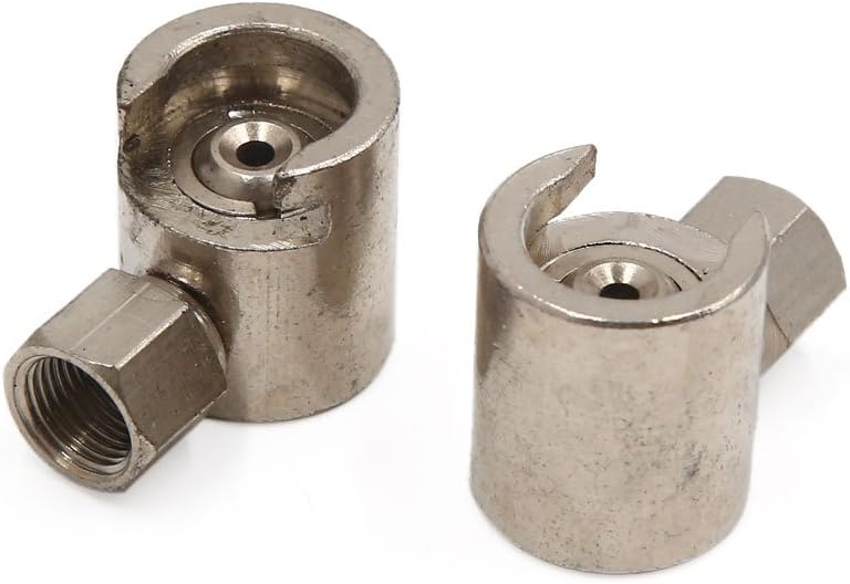 uxcell 2Pcs Brass Tone 9mm Thread Button Head Grease Zerk