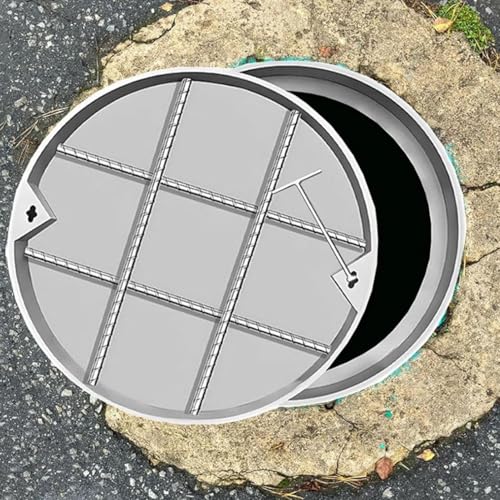 Couvercle de regard rond robuste pour route et assainissement - 2