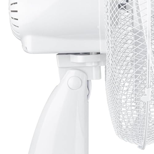 Genérico Ventilador de Mesa 30 cm (12”) Up Comfort 35W – 3 Velocidades, Oscilación 80°, Motor DC de Cobre, Silencioso 52 dB, Ventilador de Escritorio para Hogar y Oficina, Blanco — imagen 3