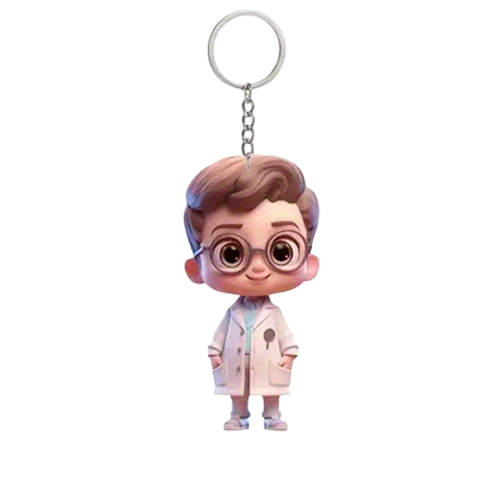 Adorable 2D Flat Cartoon Pattern Backpacks Keychain Acrylic Pendant Car Accessory Rearview Hanging Decorative Ornament Adorable Flat Cartoon Pattern Backpacks Keychain Acrylic Pendant Car Accessory