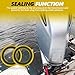 Wogomz 6PCS 26-830749 Gearcase Drain Plug Seal Washer Gasket, Lower Unit Grease Gaskets Drain Screw Gasket Gearbox Drain Plug Seal, Gearcase Lube Drain Washer for Gear Oil Pump