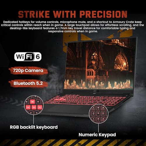 Image of ASUS TUF A16 16 inch FHD+ 144Hz Gaming Laptop, AMD Ryzen 5 7535HS, GeForce RTX 4050, 64GB DDR5 RAM, 4TB SSD, Backlit Keyboard, Num Pad, Copilot, Wi-Fi 6, Black, Win 11 Pro, 1TB Docking Station Set