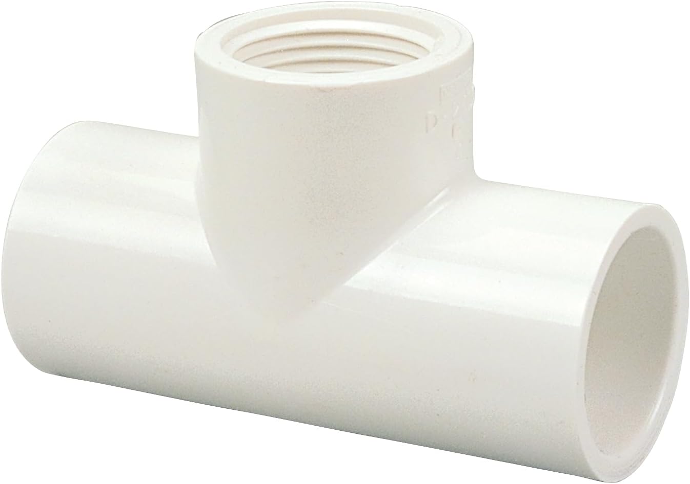 NIBCO Fig No 402-005, 1/2 in. PVC Tee Slip x Slip x Female Iron Pipe Thread (FIPT), Schedule 40, Threaded