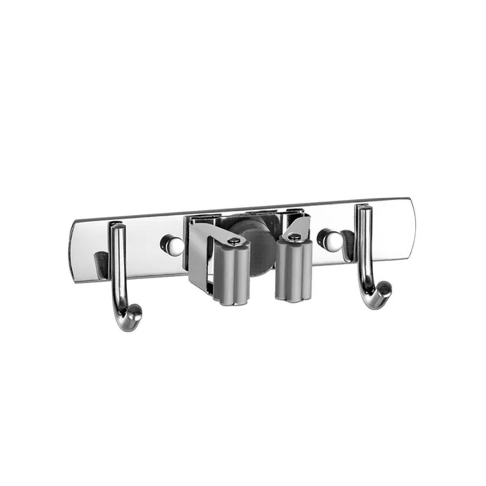 Zguouzantye Grey 1 Stainless Steel Broom Mop Hook Holder
