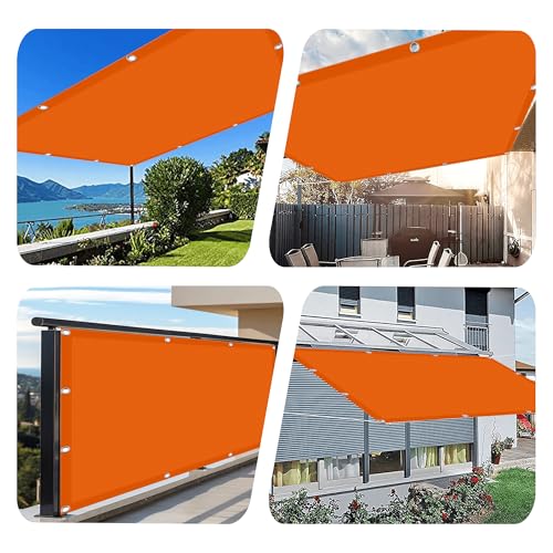 Voiles d'ombrages de 140x150 cm orange pour bloquer la chaleur - 3