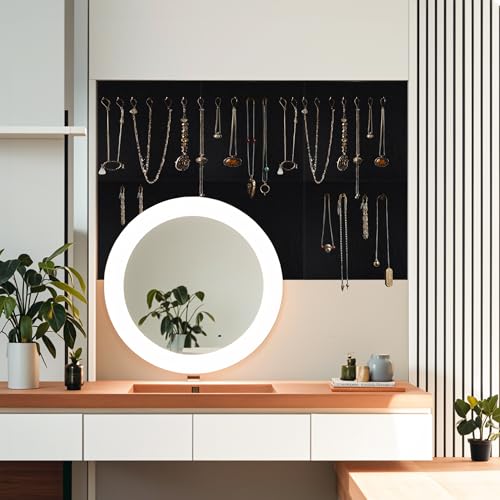 Large Cork Board for Walls-6 Pack Felt Wall Tiles with Safe Adhesive, Black Pin Board, Notice Board for Office, Tack Board Cork Boards 36"x24"