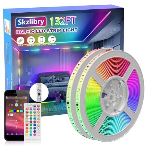 Skzlibry RGBIC LED Strip Lights 132ft