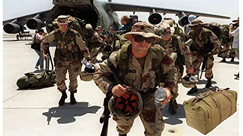 Goliad Duffel Backpack - Durable & Water Resistant 900 Denier Polyester - Adjustable Shoulder Strap - Compartments For Shoes & Clothing [Coyote Brown] #TOP4