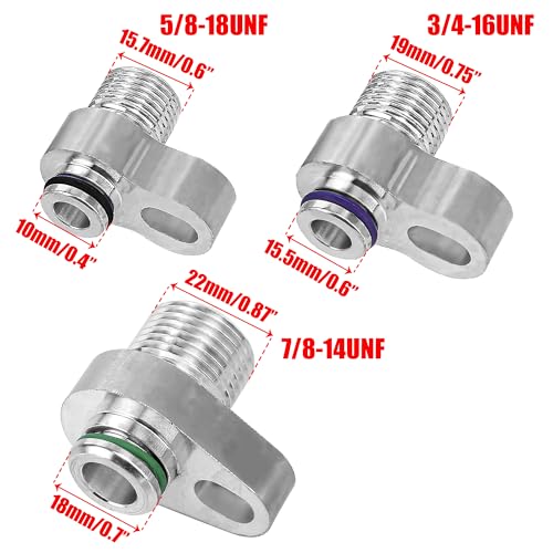 Image of 3pcs R134a Adapter Fittings Hose Tank and Car Refrigerant Quick Connect Automotive Custom AC Lines Compressor Drier Condenser Radiator Fitting for R134a Auto Air Conditioning Hose