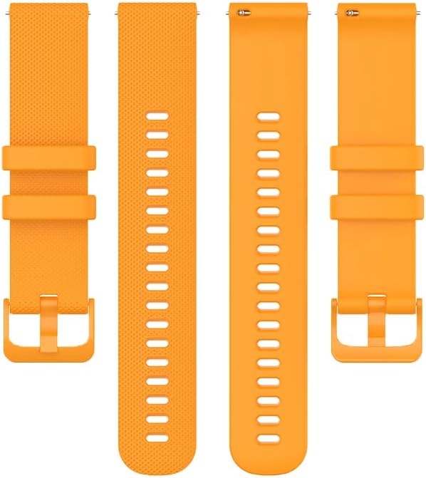 22mm replacement bands compatible with Garmin vivoactive 4/ Garmin Forerunner 255/ Garmin Forerunner 255 music/Garmin venu 2/ Garmin Forerunner 265 Watch Strap Bracelet for Men Women Orange image 3 of 5 B0C7WHKVFB