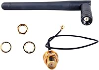 Vista 1 de Antena WiFi 2.4G 3DBI antenas de ganancia con cable de 6.3 in U.FL a SMA hembra para Arduino CC3000 ESP8266 (1)