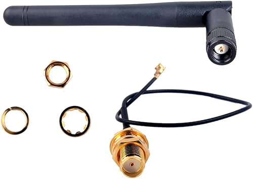 Miniatura 2 de Antena WiFi 2.4G 3DBI con cable U.FL a SMA hembra para Arduino CC3000 ESP8266 (3)