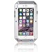 iPhone 6S Plus Case, Gorilla Glass Luxury Aluminum Alloy Protective Metal Extreme Shockproof Military Bumper Heavy Duty Cover Shell Case Skin Protector for Apple iPhone 6/6S Plus 5.5'' (Silver)