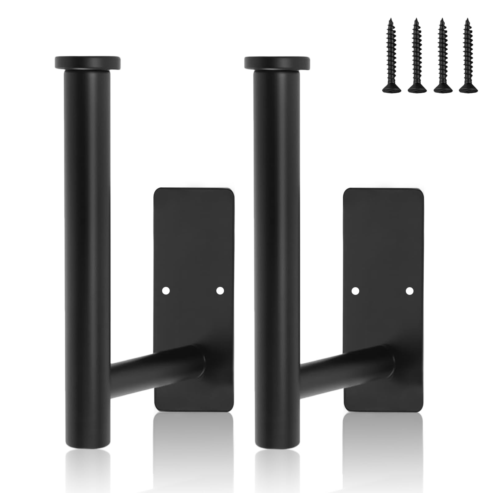 2PCS Curtain Holdbacks, Adhesive or Drilling Curtain Tie Backs No Drill Tie Backs L Shaped Drapery Tiebacks for Home Office Window Drapery Black