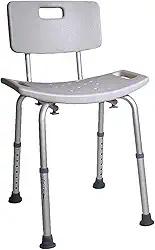 Banco Cadeira para Banho com Encosto e Regulagem de Altura Banqueta Idoso e Adulto até 130 KG Hidrolight