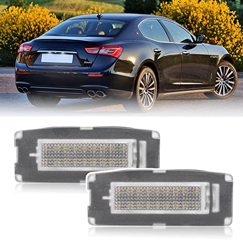njssjd 2 luces LED de matrícula para Maserati Ghibli MK3 III -