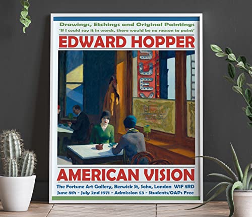 Affiche Edward Hopper : Poster Exposition Wallbuddy 28x36 cm - 5