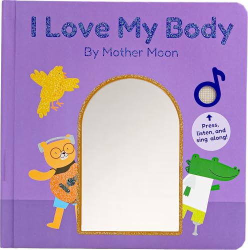 Image of Cali's Books I Love My Body by Mother Moon | Feelings & Emotions Book for Toddlers 1-3 - Musical Books for Kids, Interactive Toddler Sound Book, Talking Learning Music Toys