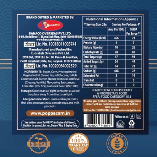 Image of POPPACORN Salted Caramel Gourmet Popcorn, 130g Tin Pack