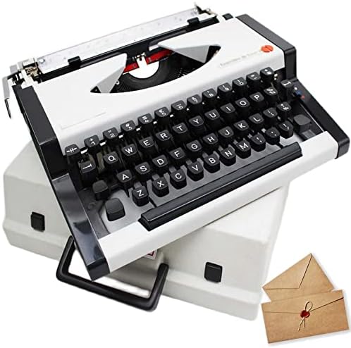 Vintage Typewriter,Mechanical English Typewriter,1980 Traditional Lassic Nostalgia Portable Manual Typewriter,Normal Use Retro Typewriter