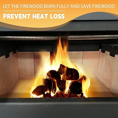 Image of Fire Bricks, Woodstove Firebricks, Size 9″ x 4-1 /2″ x 1-1 /4″, 2-Pack, Insulating Fire Bricks, 1.25 inch Thick Clay Firebricks Replacement for Wood Stoves, Fireplaces, Fire Pit, Kiln, Pizza Oven