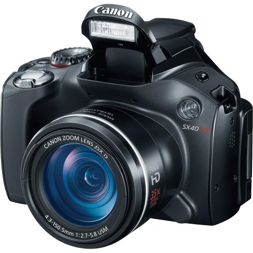 Canon SX40 HS 12.1MP Digital Camera with 35x Wide Angle Optical Image Stabilized Zoom and 2.7-Inch Vari-Angle Wide LCD