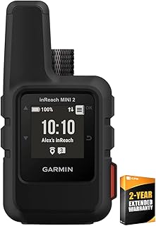 Garmin 010-02602-01 inReach Mini 2 Portable Satellite Communicator/GPS Navigator, Black Bundle with 2 YR Premium Extended Service Protection Plan