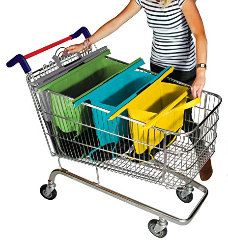 Trolley Original Pastel - Set de 4 Bolsas de la Compra Reutilizables para Carrito