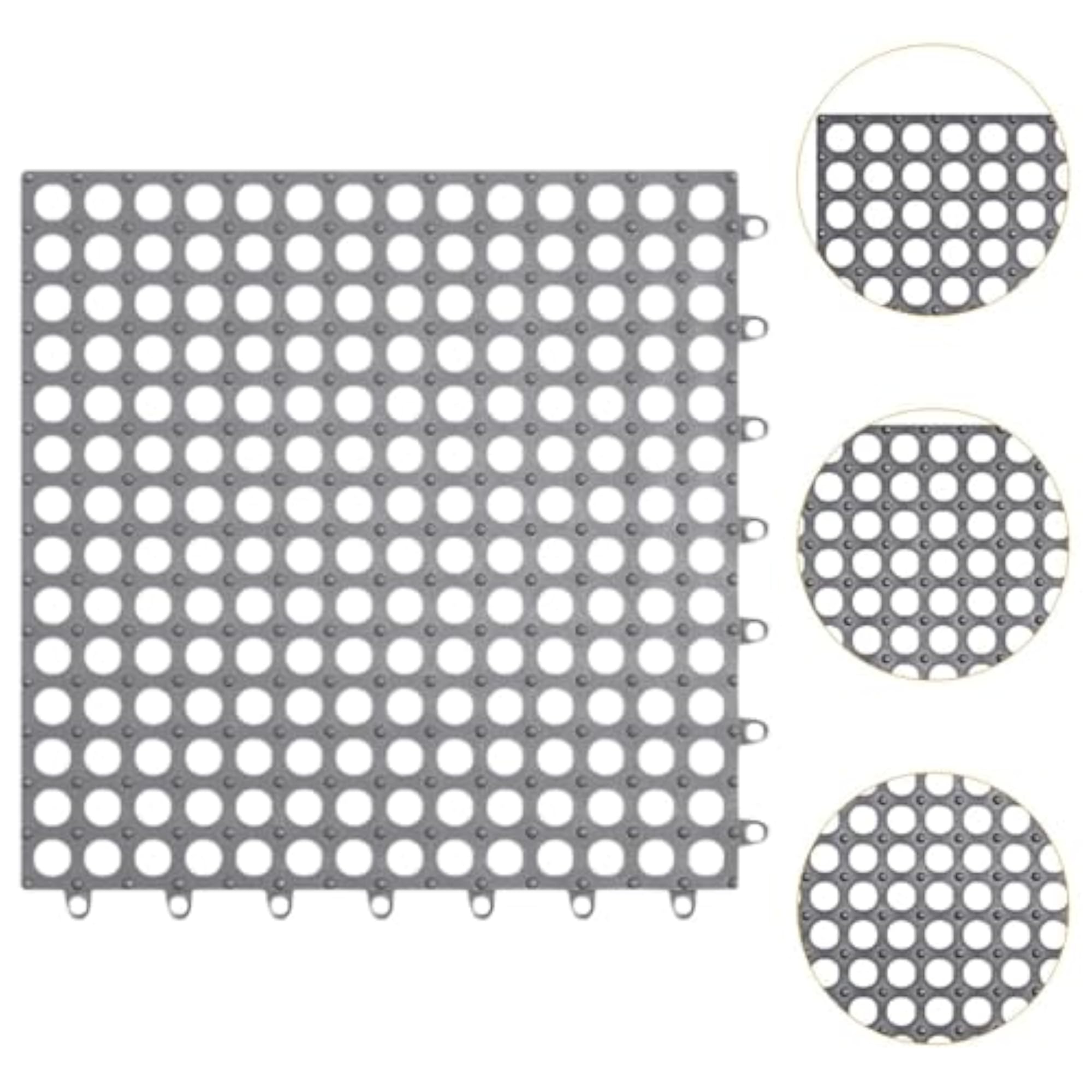 Bath Mat Splicing Non Slip Waterproof Pool Mat Cushion Gray