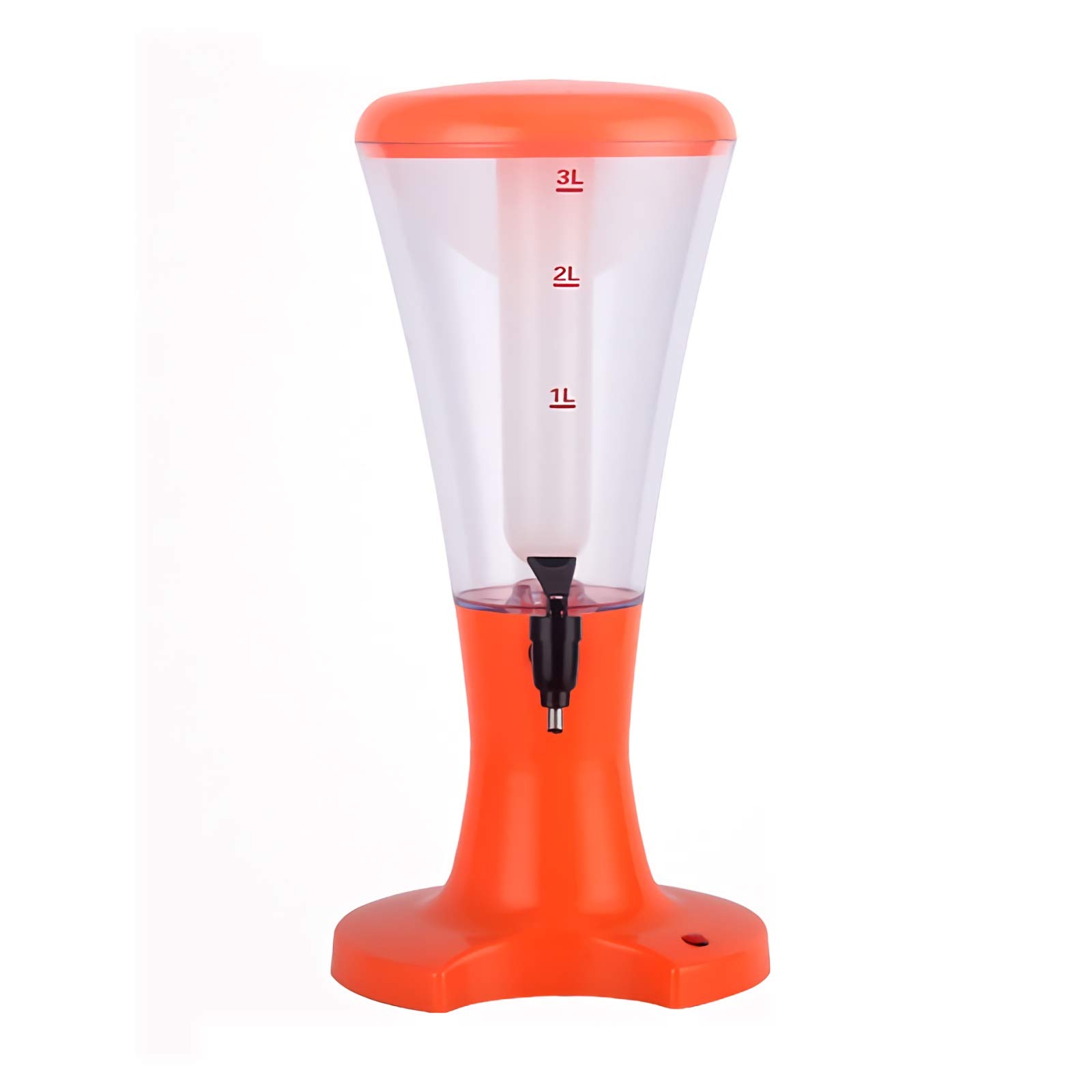 Distributore di Torri da Birra Dispenser della torre della birra 3L Dispensatore della bevanda della torre della birra fredda della birra con tubo di ghiaccio, luci del LED e rubinetto for la barra de