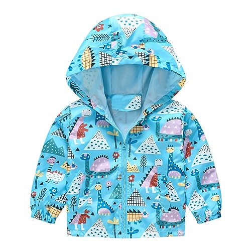 Toddler Infant Animal Print Hooded Jacket Cute Baby Boys Girls Zipper Windproof Coat Winter Warm Casual Outwear