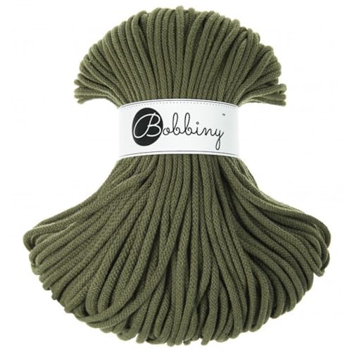 Bobbiny Premium 5mm Braided Macrame Cord (Avocado) 100m