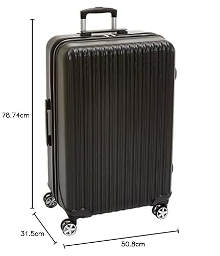Amazon Basics - Maleta rígida giratoria con Ruedas giratorias - 78 cm