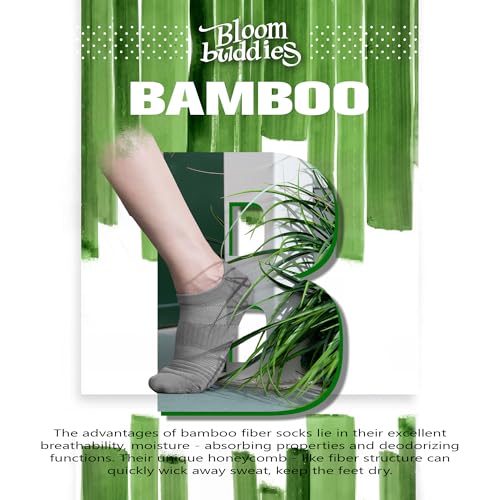 Bamboo Viscose 6 Pair Ankle Compression Socks Men Women Running Cushion Moisture Wicking Athletic No Show2
