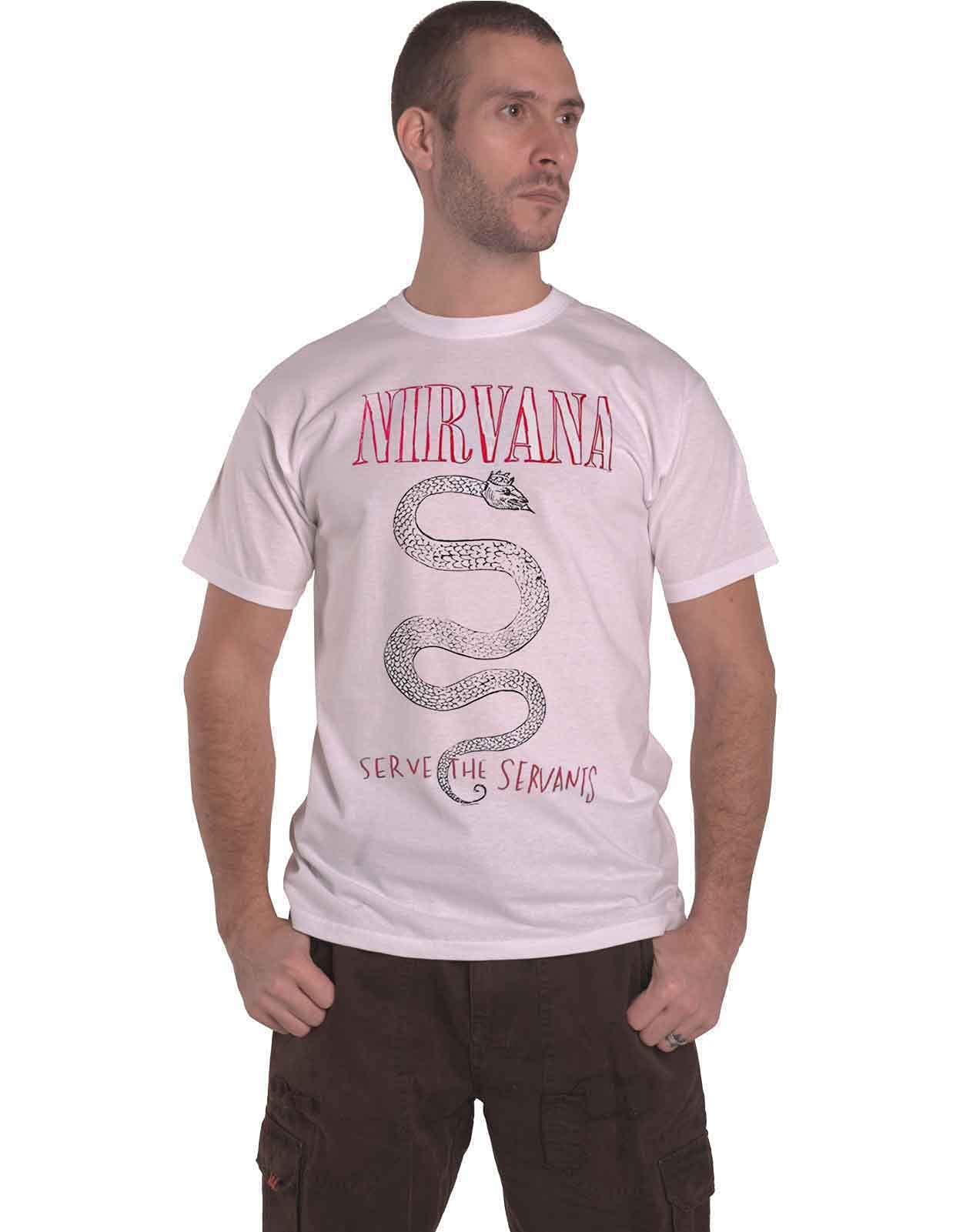 Amazon.com: Nirvana T Shirt Serpent Snake Serve The Servants Band