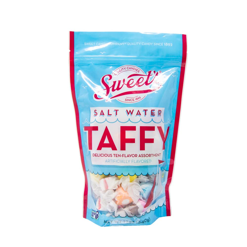 Sweets, Assorted Salt Water Taffy, 12 Ounce