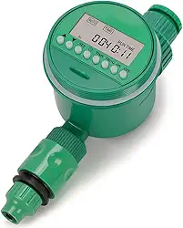 Temporizador Irrigação, Controlador de Irrigação Automático Verde Adequado para Jardins Domésticos, Compatível com Mangueiras 1/2'' e 3/4'', Hortas e Vasos de Flores, Economiza Água