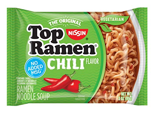 Image of Nissin Top Ramen Chili Flavor Ramen Noodle Soup , 3.0 ounce (pack of 1)