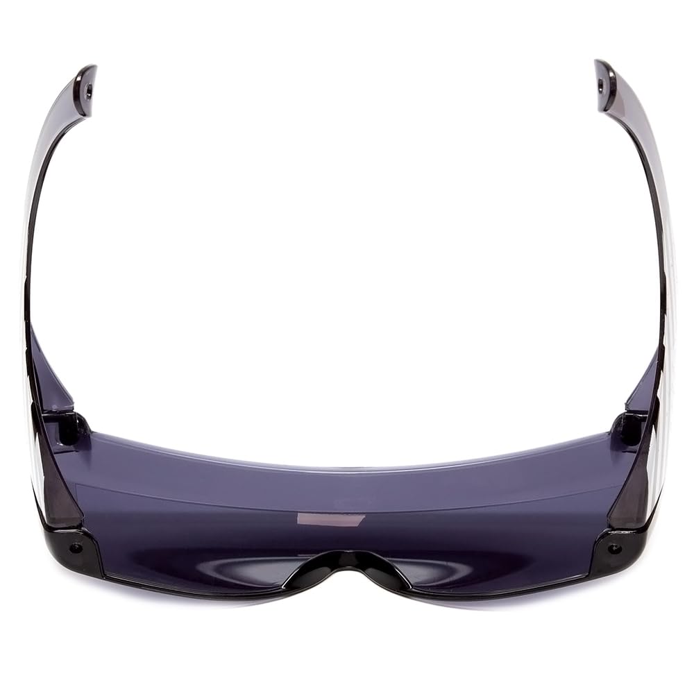 Calabria 3000 Fitover Gafas de seguridad sobre gafas graduadas Gris humo EE. UU. Hombres Mujeres Envoltura teñida Antideslumbrante