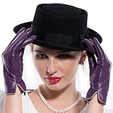 MATSU Women Winter Warm 100% Cashmere lined Touchscreen Texting Leather Gloves 5 Colors M9906