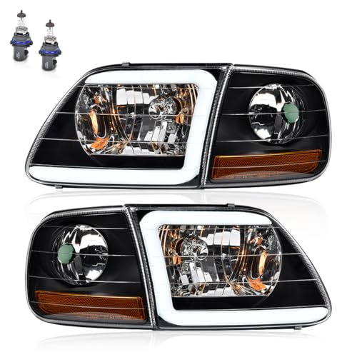 Image of PIT66 LED DRL Headlights Assembly Fit 1997-2003 Ford F150