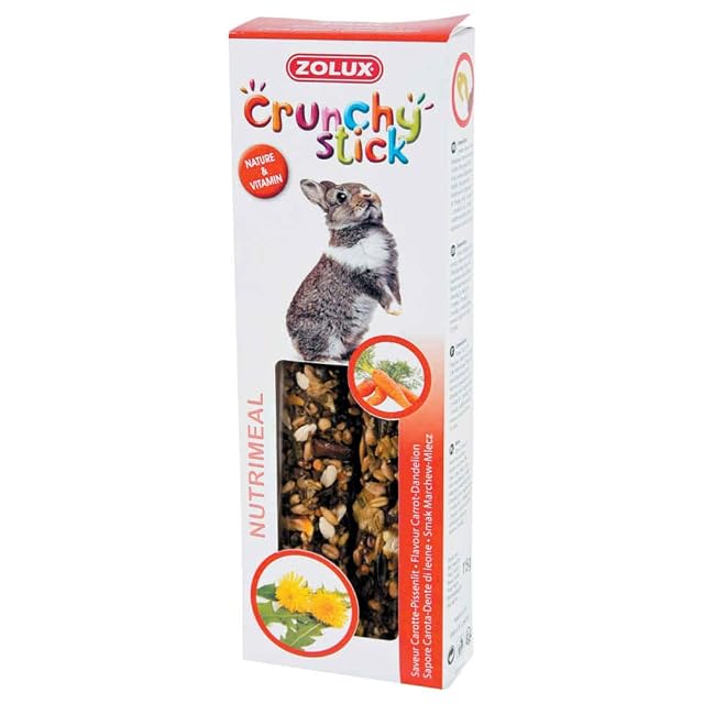 Zolux Crunchy Stick Conejo Zanahoria/Diente 2 Piezas