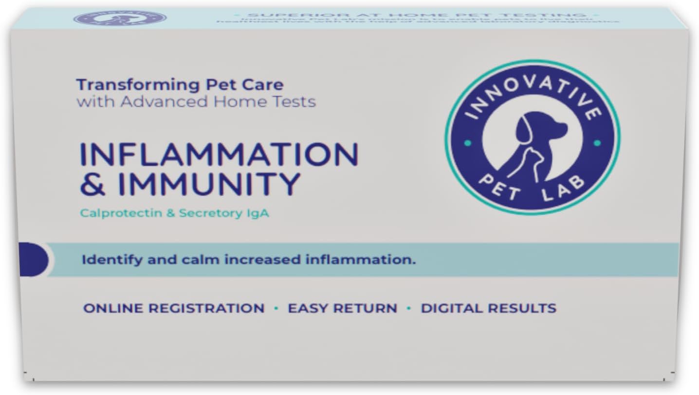 IBS, Diarrhea, Vomiting & Constipation – Inflammation Test Kit for Dogs & Cats – Fast, Non-Invasive Pet Testing - Vet Trusted Easy at-Home Stool Test