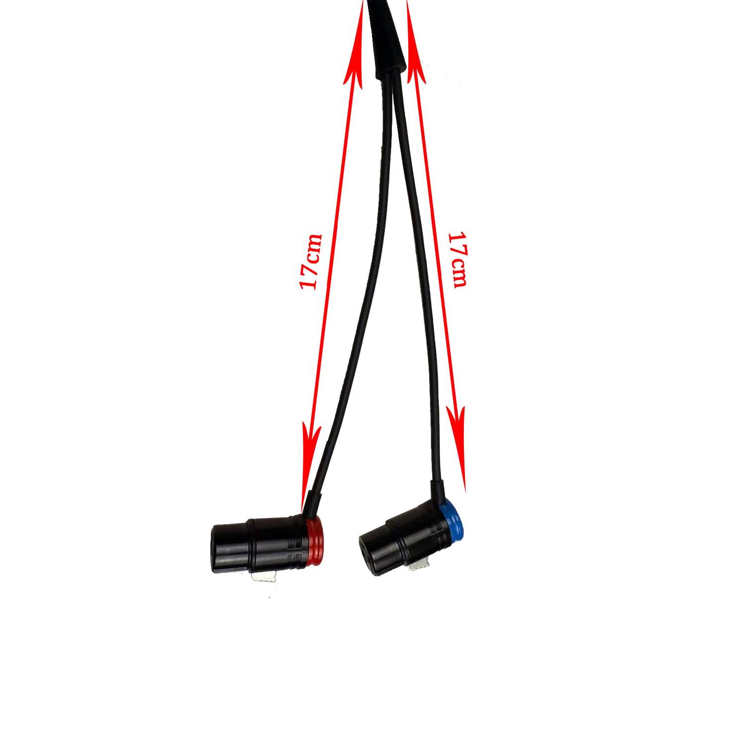Cavo splitter XLR a basso profilo, cavo splitter XLR bilanciato ad angolo retto, cavo splitter a Y doppio femmina a maschio a 3 pin (5 m
